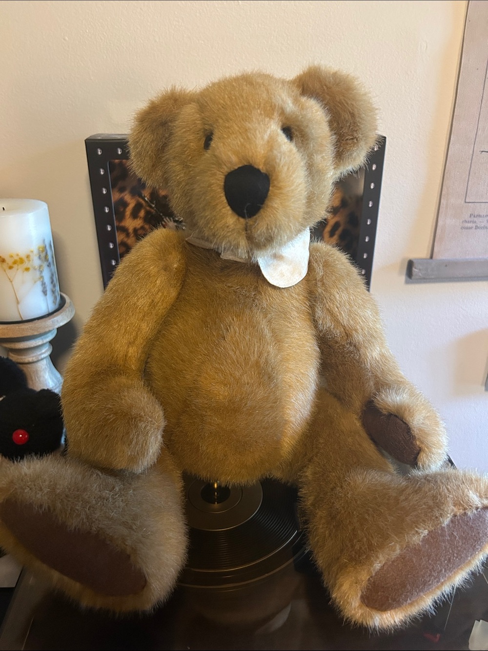 Vintage 1990s Large, Posable Boyds Bear with Collar